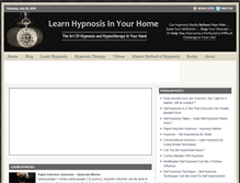 Tablet Screenshot of learnhypnosisinyourhome.com